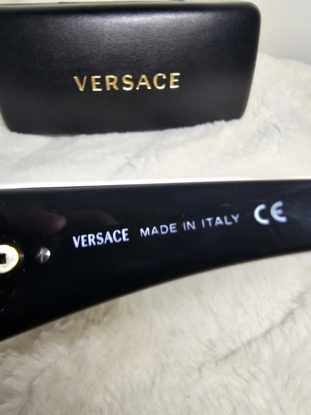 Versace Black Oversized Sunglasses